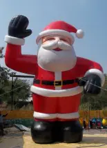 Holiday Airblown Inflatables Holiday Advertising Inflatables 20Ft Santa Christmas Inflatables for Unique Holiday Advertising