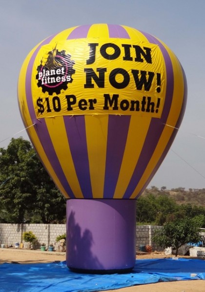 Advertising Balloons Inflatable Advertising Ballons Planet Fitness Balloon