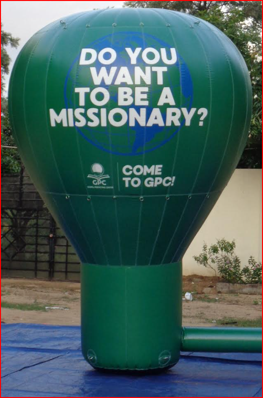 Church Event Inflatable Advertising Balloon - Advertising Balloons Gallery Image