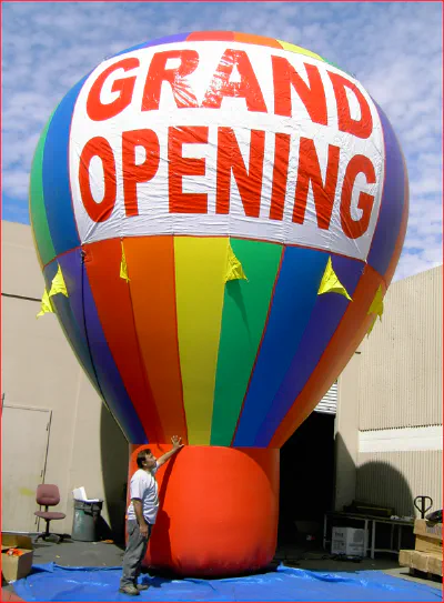 Rainbow Grand Opening Inflatable Advertising Balloon - Advertising Balloons Gallery Image