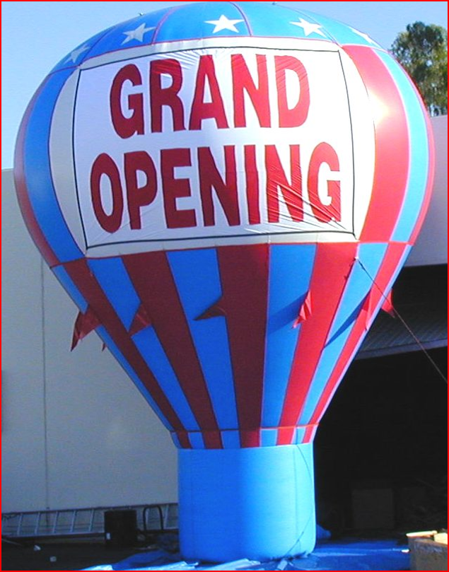 Patriotic Grand Opening Inflatable Advertising Balloon - Advertising Balloons Gallery Image