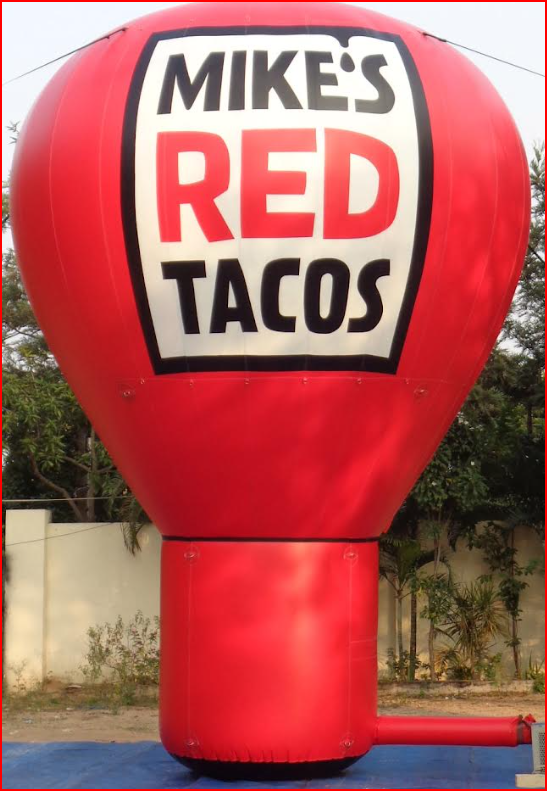 Red Restaurant Inflatable Advertising Balloon - Advertising Balloons Gallery Image