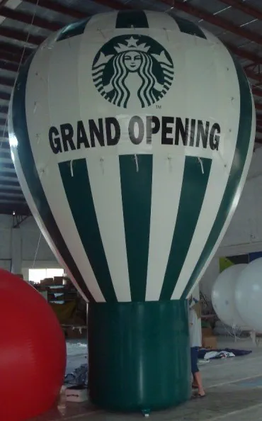 Green White Rooftop Ad Grand Opening Balloon - Advertising Balloons Gallery Image