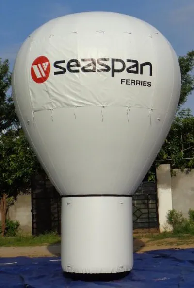 White Rooftop Ad Seaspan Balloon - Advertising Balloons Gallery Image