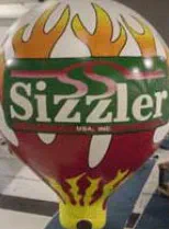 Yellow Green Rooftop Ad Sizzler Balloon - Advertising Balloons Gallery Image