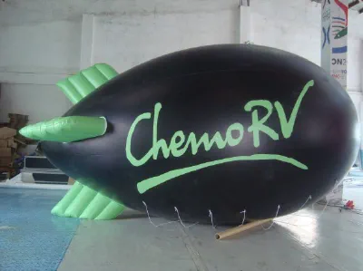 Black Advertising Chemorv Blimp - Helium Blimps Gallery Image