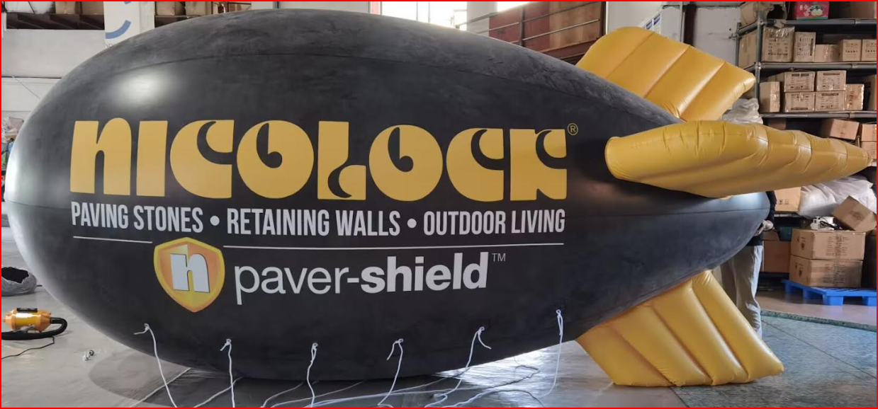 Paving and Outdoor Living Trade Show Helium Blimp - Helium Blimps Gallery Image
