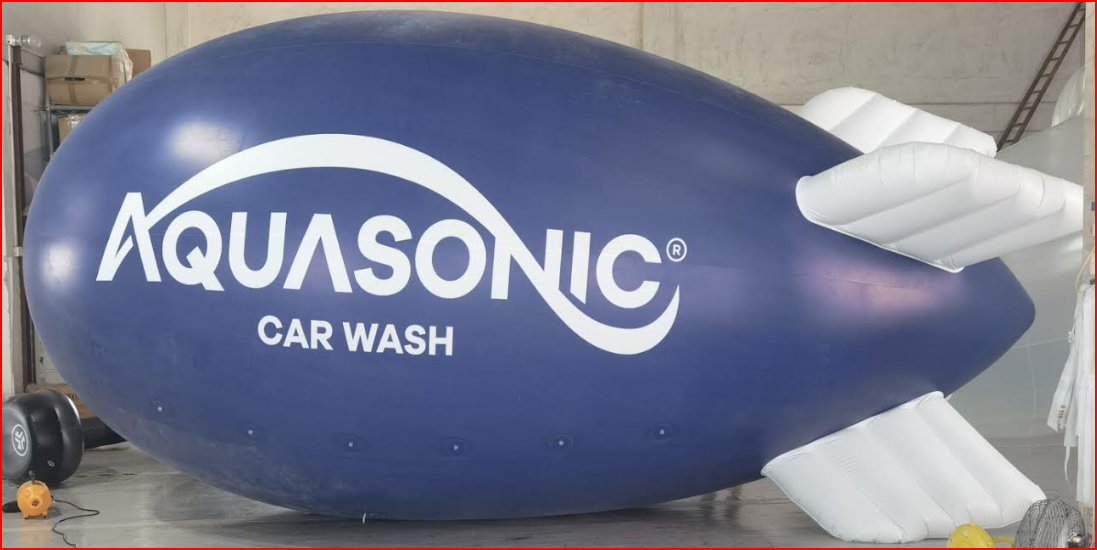 Car Wash Advertising Helium Blimp - Helium Blimps Gallery Image