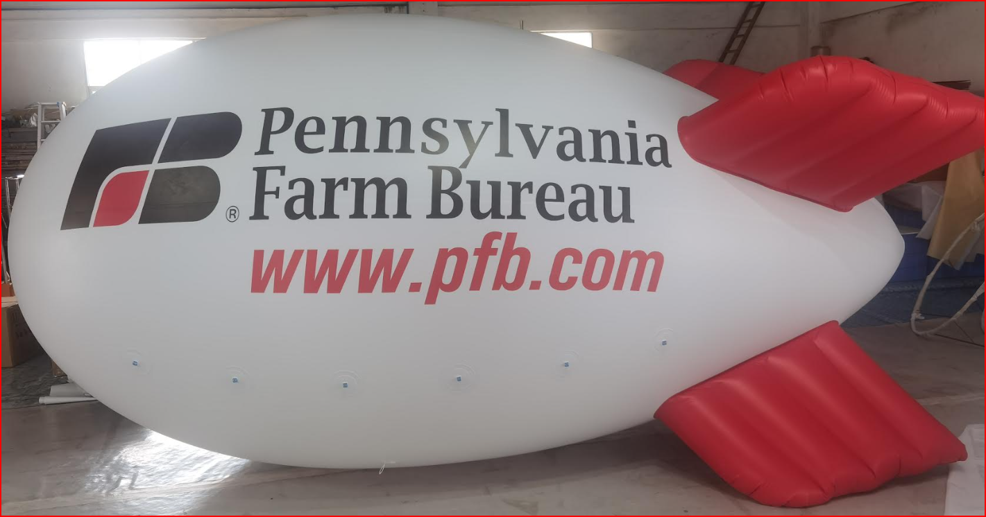Farm Bureau Trade Show Helium Blimp - Helium Blimps Gallery Image