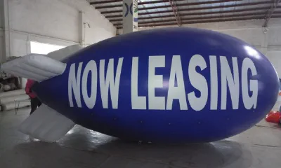 Blue Advertising Now Leasing Blimp - Helium Blimps Gallery Image