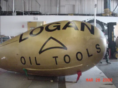 Golden Advertising Logan Oil Tools Blimp - Helium Blimps Gallery Image