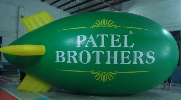 Green Advertising Patel Brothers Blimp - Helium Blimps Gallery Image