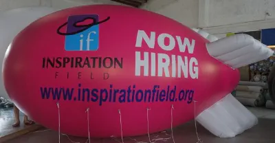 Pink Advertising If Inspiration Blimp - Helium Blimps Gallery Image