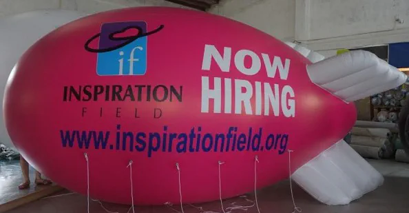 Pink Advertising If Inspiration Blimp - Helium Blimps Gallery Image