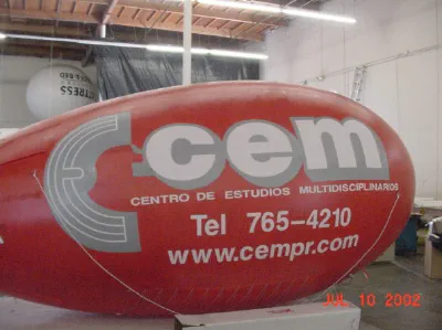 Red Advertising Cem Blimp - Helium Blimps Gallery Image