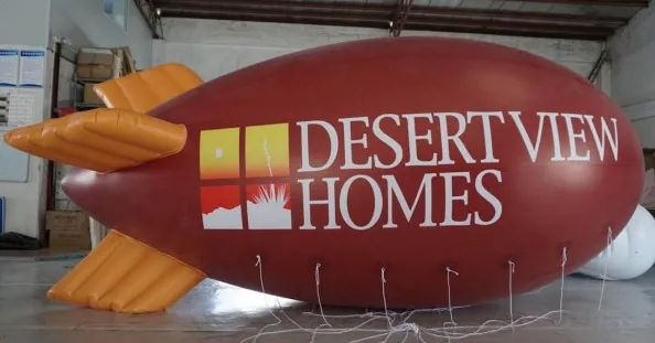 Red Advertising Desert View Homes Blimp - Helium Blimps Gallery Image