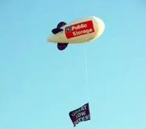Red Advertising Pubsc Blimp - Helium Blimps Gallery Image