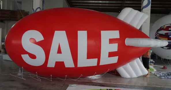 Red Advertising Sale Blimp - Helium Blimps Gallery Image