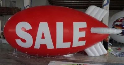 Red Advertising Sale Blimp - Helium Blimps Gallery Image