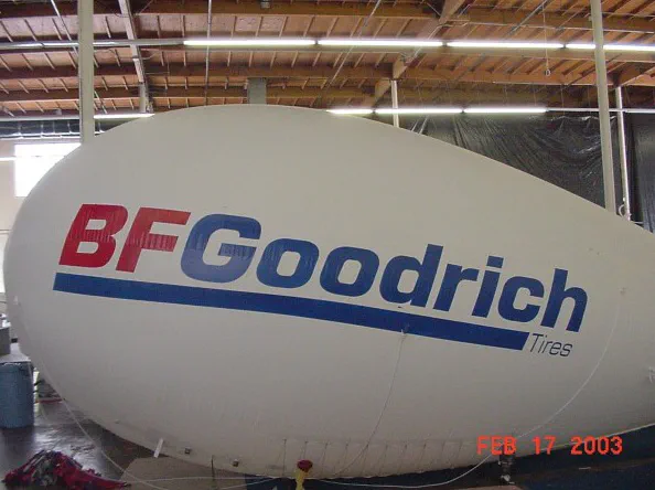 White Advertising Bfgoodrich Blimp - Helium Blimps Gallery Image