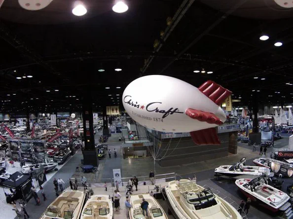 White Advertising Chris Craffe Blimp - Helium Blimps Gallery Image