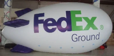 White Advertising Fedex Ground Blimp - Helium Blimps Gallery Image