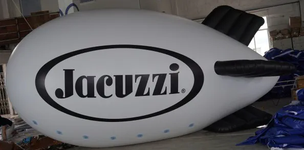 White Advertising Jacuzzi Blimp - Helium Blimps Gallery Image