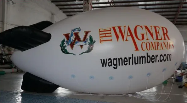 White Advertising Wagener Companies Blimp - Helium Blimps Gallery Image