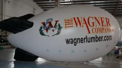 White Advertising Wagener Companies Blimp - Helium Blimps Gallery Image