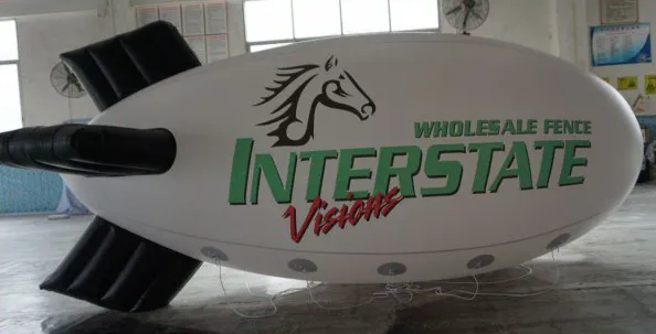 White Advertising Wholsale Fence Interstate Blimp - Helium Blimps Gallery Image