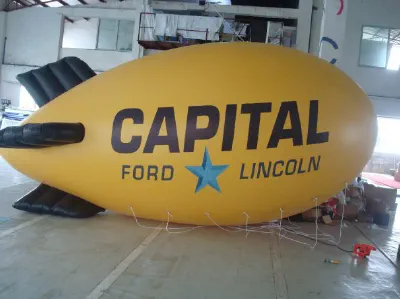 Yellow Advertising Capital Ford Lincoln Blimp - Helium Blimps Gallery Image