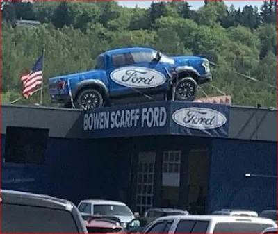 Black Blue Custom Ford Inflatable - Custom Inflatables Gallery Image