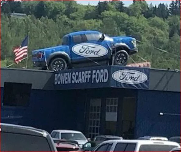 Black Blue Custom Ford Inflatable - Custom Inflatables Gallery Image