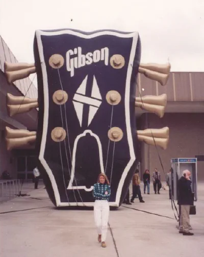 Black Custom Gibson Inflatable - Custom Inflatables Gallery Image