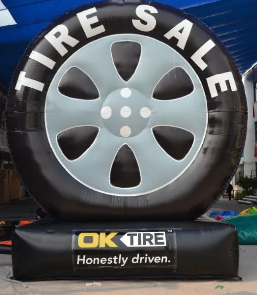 Black Custom Tire Sale Inflatable - Custom Inflatables Gallery Image