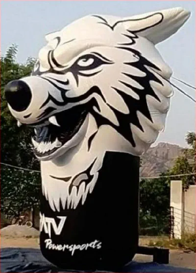 Black White Custom Powersport Inflatable - Custom Inflatables Gallery Image