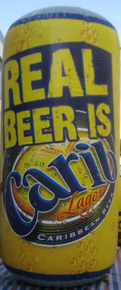 Black Yellow Custom Real Beer Caril Inflatable - Custom Inflatables Gallery Image