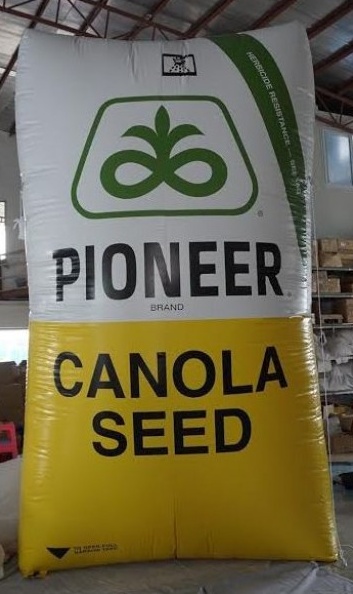 Black Yellow Pioneer Canola Seed Inflatable - Custom Inflatables Gallery Image