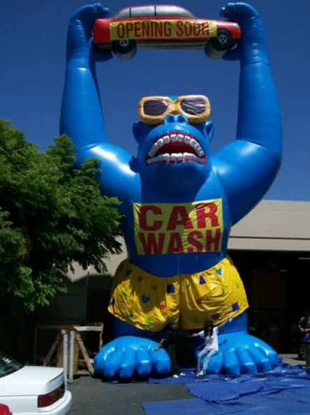 Blue Custom Car Wash Inflatables - Custom Inflatables Gallery Image