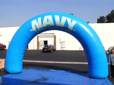 Blue Custom Navy Inflatable - Custom Inflatables Gallery Image