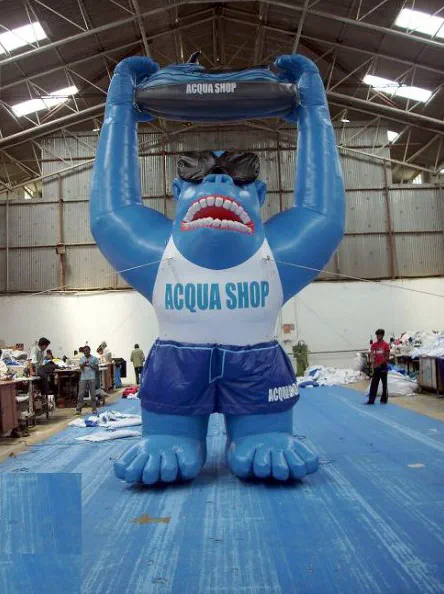 Blue White Custom Acqua Shop Inflatables - Custom Inflatables Gallery Image