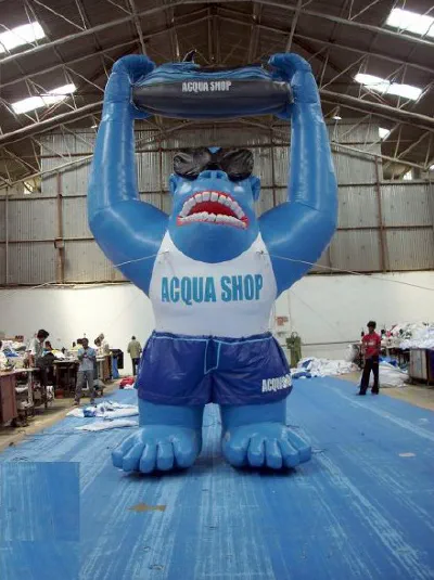 Blue White Custom Acqua Shop Inflatables - Custom Inflatables Gallery Image