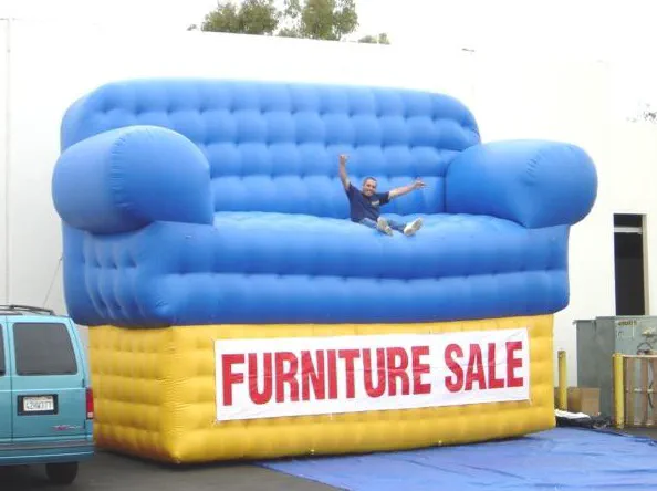 Blue White Custom Furniture Sale Inflatable - Custom Inflatables Gallery Image