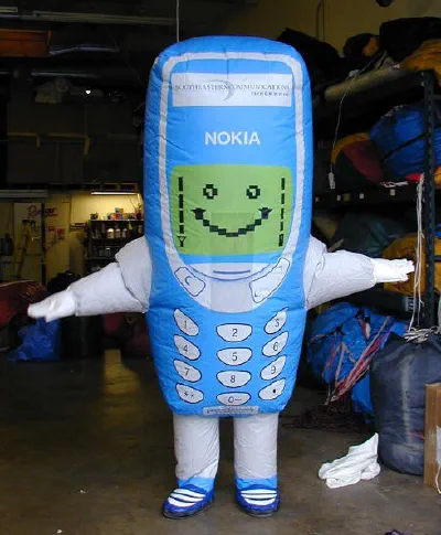 Blue White Custom Nokia Inflatable - Custom Inflatables Gallery Image