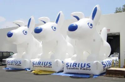 Blue White Custom Sirius Inflatable - Custom Inflatables Gallery Image
