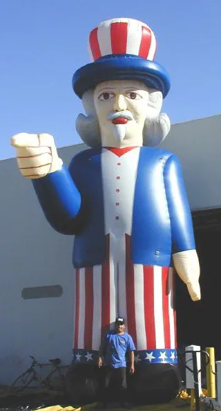 Blue White Red Custom Inflatable - Custom Inflatables Gallery Image