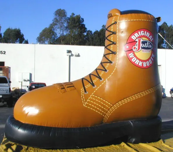 Brown Custom Original Workboots Inflatable - Custom Inflatables Gallery Image