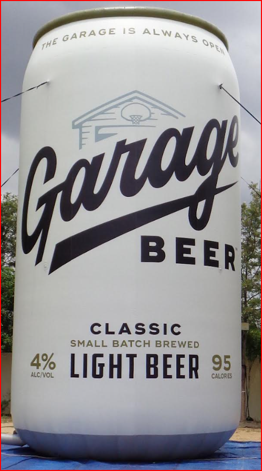 25ft Custom Inflatable Giant Beer Can Replica - Custom Inflatables Gallery Image