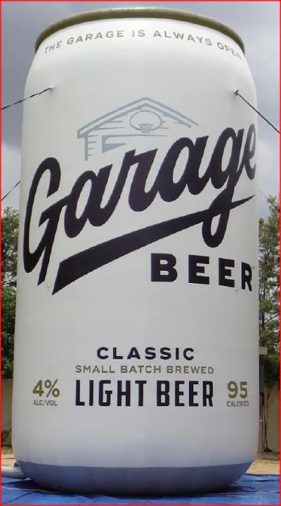 25ft Custom Inflatable Giant Beer Can Replica - Custom Inflatables Gallery Image