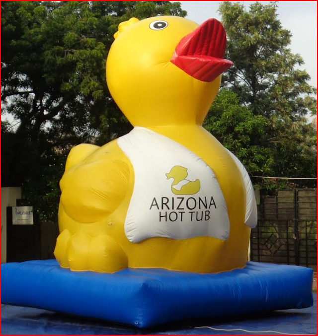 Custom Inflatable Rubber Duck for Hot Tub Retailer - Custom Inflatables Gallery Image